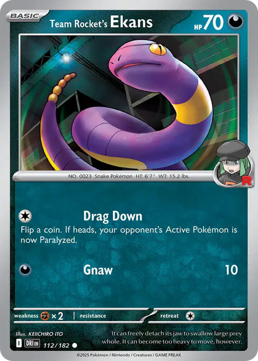 Team Rocket's Ekans 112 - Destined Rivals Pokesingles