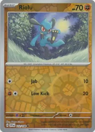 112 Riolu - Reverse Holo, Scarlet & Violet Base, , 4.00 kr, Pokesingles. Kjøp pokemon kort til lave priser hos oss.