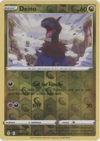 Deino Reverse Holo 113, Evolving Skies | Sword & Shield, , 5.00 kr, Pokesingles. Kjøp pokemon kort til lave priser hos oss.