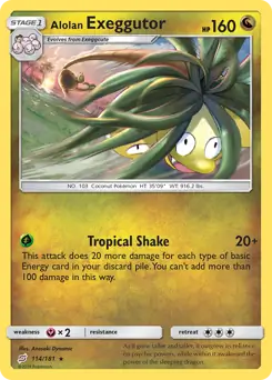 Alolan Exeggutor 114 - Team Up Pokesingles