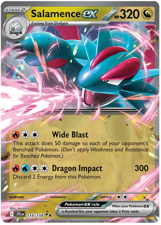 Salamence ex 114 - Journey Together Pokesingles