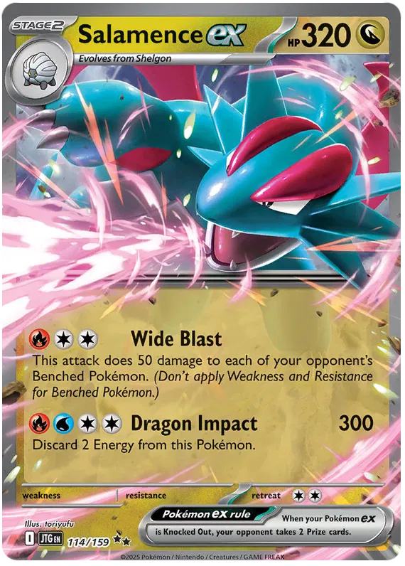 Salamence ex 114 - Journey Together Pokesingles