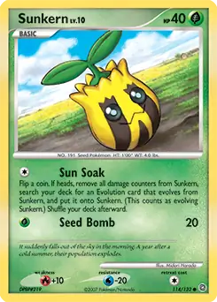Sunkern 114 - Secret Wonders Pokesingles