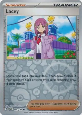 Lacey Reverse Holo 114 Pokesingles