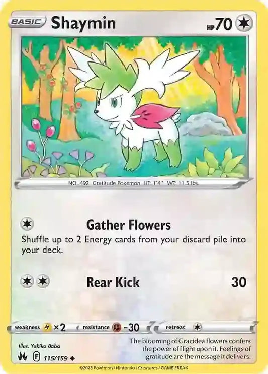 Shaymin 115, Crown Zenith | Sword & Shield, , 0.00 kr, Pokesingles. Kjøp pokemon kort til lave priser hos oss.