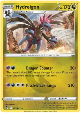 Hydreigon Holo Rare 115, Evolving Skies | Sword & Shield, , 5.00 kr, Pokesingles. Kjøp pokemon kort til lave priser hos oss.