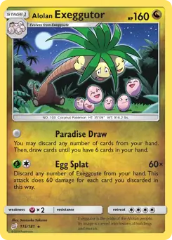 Alolan Exeggutor 115 - Team Up Pokesingles