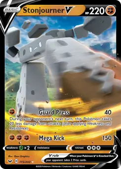 Stonjourner V 115 - Sword & Shield Base Pokesingles