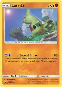 Larvitar 115 - Lost Thunder Pokesingles