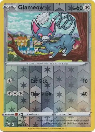 Glameow Reverse Holo 115 - Battle Styles