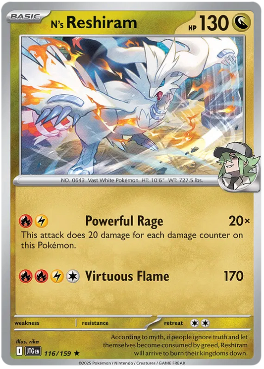 N's Reshiram 116 - Journey Together Pokesingles