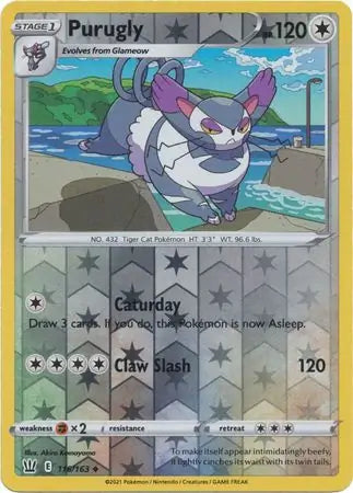 Purugly Reverse Holo 116 - Battle Styles
