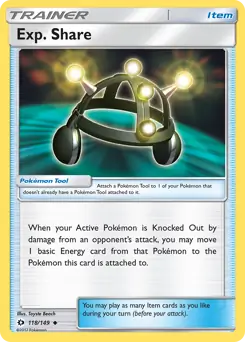 Exp. Share 118 - Sun & Moon Base Pokesingles