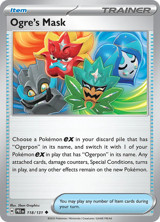 Ogre's Mask 118 - Prismatic Evolutions Pokesingles