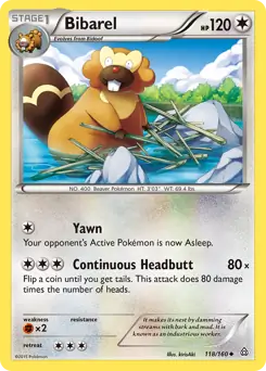 Bibarel 118 - Primal Clash Pokesingles