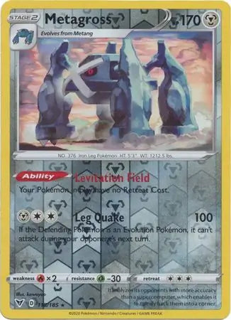 Metagross Reverse Holo 118 - Vivid Voltage Pokesingles