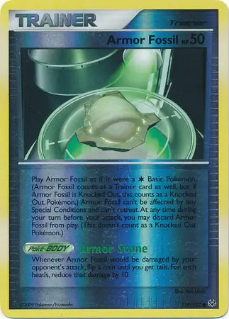 Armor Fossil Reverse Holo 119 - Platinum Pokesingles