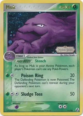 Muk Reverse Holo 11 - Legend Maker Pokesingles