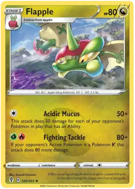 Flapple 120, Evolving Skies | Sword & Shield, , 5.00 kr, Pokesingles. Kjøp pokemon kort til lave priser hos oss.