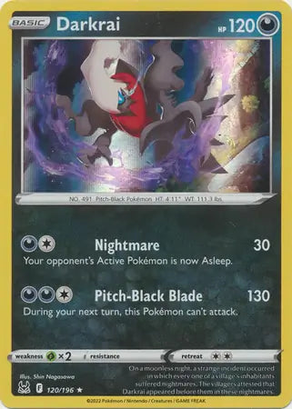 Darkrai 120, Lost Origin | Sword & Shield, , 0.00 kr, Pokesingles. Kjøp pokemon kort til lave priser hos oss.