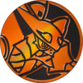 PBT Orange Volcanion Coin PBT Orange Volcanion Coin Pokesingles