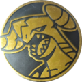 UPR Yellow Gold Garchomp Coin UPR Yellow Gold Garchomp Coin Pokesingles