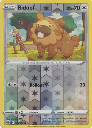 Bidoof Reverse Holo 120, Brilliant Stars | Sword & Shield, , 0.00 kr, Pokesingles. Kjøp pokemon kort til lave priser hos oss.