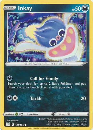 Inkay 121, Lost Origin | Sword & Shield, , 0.00 kr, Pokesingles. Kjøp pokemon kort til lave priser hos oss.