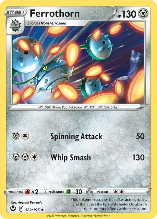 Ferrothorn 122, Silver Tempest | Sword & Shield, , 0.00 kr, Pokesingles. Kjøp pokemon kort til lave priser hos oss.
