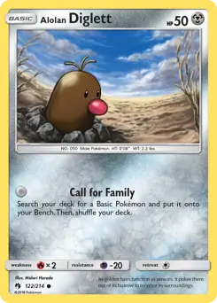 Alolan Diglett 122 - Lost Thunder Pokesingles