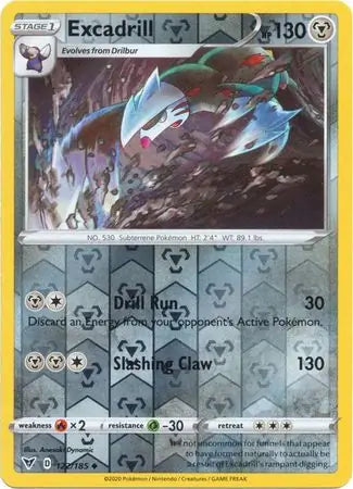 Excadrill Reverse Holo 122 - Vivid Voltage