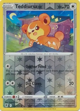 122 Teddiursa Reverse Holo, Astral Radiance | Sword & Shield, , 4.00 kr, Pokesingles. Kjøp pokemon kort til lave priser hos oss.