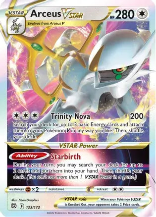 Arceus VSTAR 123, Brilliant Stars | Sword & Shield, v, 55.00 kr, Pokesingles. Kjøp pokemon kort til lave priser hos oss.