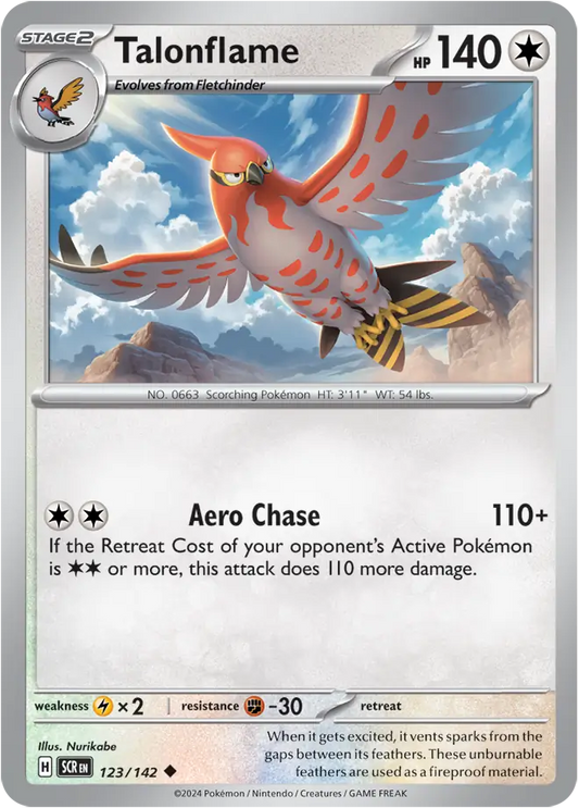 Talonflame 123 - Stellar Crown Pokesingles