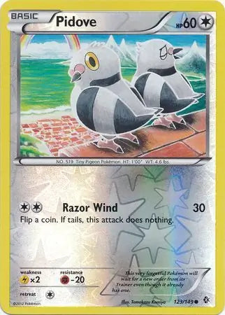 Pidove Reverse Holo 123 - Boundaries Crossed Pokesingles