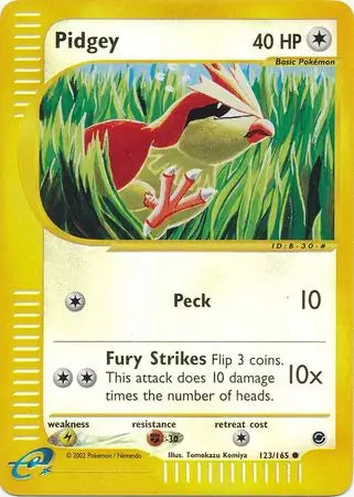Pidgey Reverse Holo 123 - Expedition Pokesingles