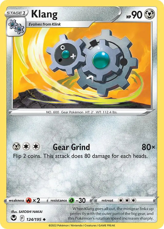 Klang 124, Silver Tempest | Sword & Shield, , 0.00 kr, Pokesingles. Kjøp pokemon kort til lave priser hos oss.