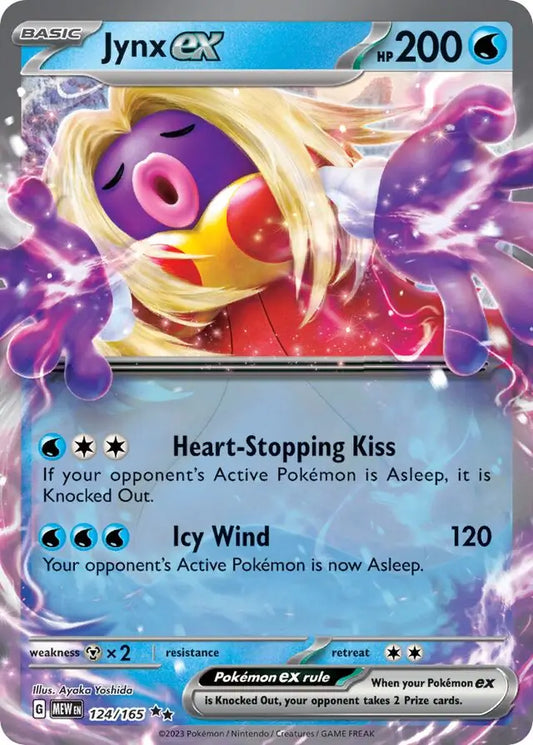 124 Jynx ex, 151 | Scarlet & Violet, ex, 17.00 kr, Pokesingles. Kjøp pokemon kort til lave priser hos oss.