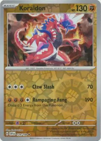 124 Koraidon - Reverse Holo Rare, Scarlet & Violet Base, , 5.00 kr, Pokesingles. Kjøp pokemon kort til lave priser hos oss.