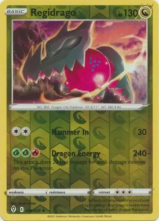 Regidrago Reverse Holo 124, Evolving Skies | Sword & Shield, , 5.00 kr, Pokesingles. Kjøp pokemon kort til lave priser hos oss.