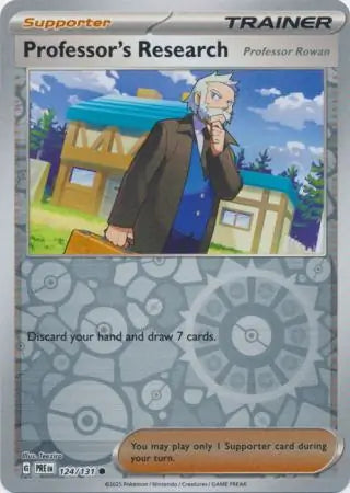 Professor's Research Rowan Reverse Holo 124 Pokesingles