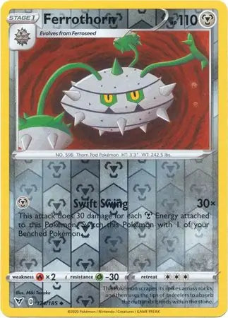 Ferrothorn Reverse Holo 124 - Vivid Voltage Pokesingles