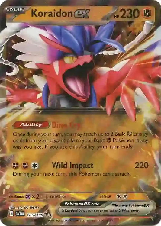 125 Koraidon ex, Scarlet & Violet Base, ex, 5.00 kr, Pokesingles. Kjøp pokemon kort til lave priser hos oss.