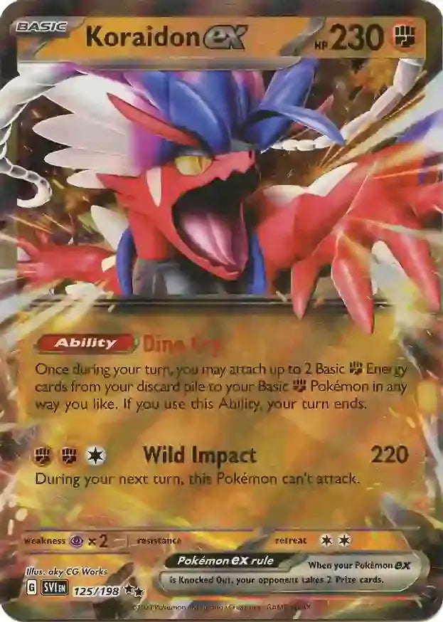 125 Koraidon ex, Scarlet & Violet Base, ex, 5.00 kr, Pokesingles. Kjøp pokemon kort til lave priser hos oss.