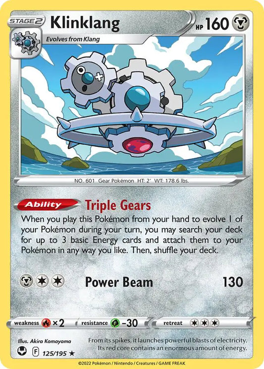 Klinklang 125, Silver Tempest | Sword & Shield, , 0.00 kr, Pokesingles. Kjøp pokemon kort til lave priser hos oss.