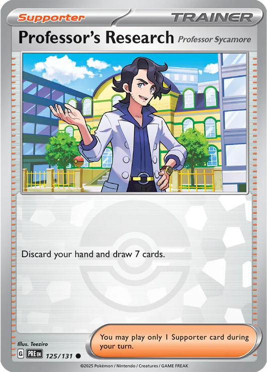 Professor's Research Sycamore Poke ball Holo 125 - Prismatic Evolutions Pokesingles