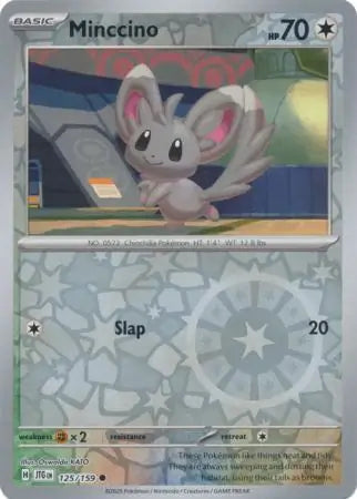 Minccino Reverse Holo 125 - Journey Together Pokesingles