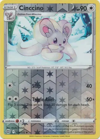 Cinccino Reverse Holo 125, Brilliant Stars | Sword & Shield, , 0.00 kr, Pokesingles. Kjøp pokemon kort til lave priser hos oss.