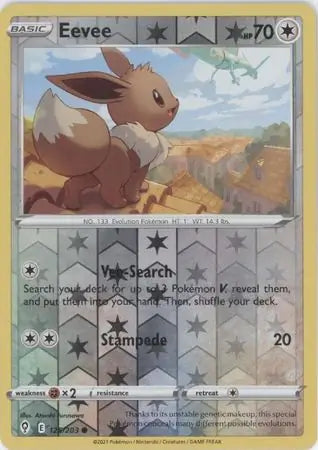 Eevee Reverse Holo 125, Evolving Skies | Sword & Shield, , 5.00 kr, Pokesingles. Kjøp pokemon kort til lave priser hos oss.