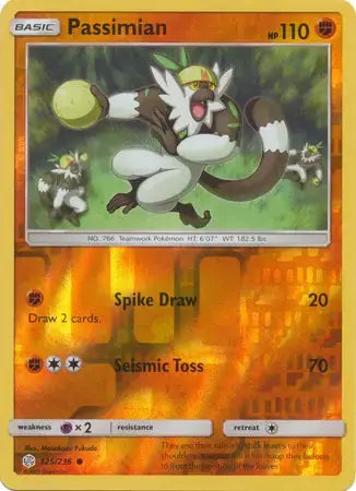 Passimian Reverse Holo 125 - Cosmic Eclipse Pokesingles